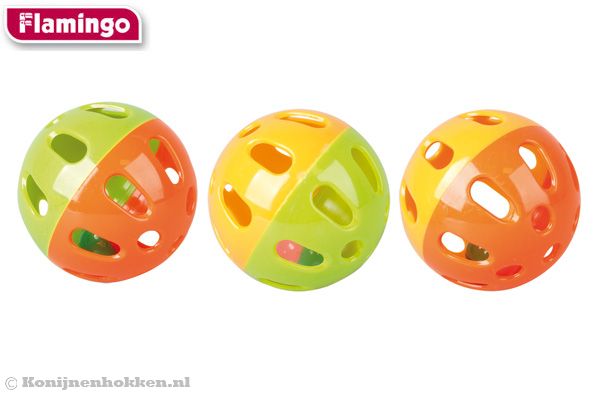 Speelbal van Flamingo (verkrijgbaar in 3 kleuren).